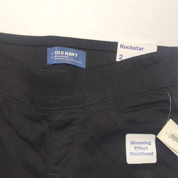 Old Navy | Rockstar Mid Rise Leggings Black 2 - Picture 3 of 5